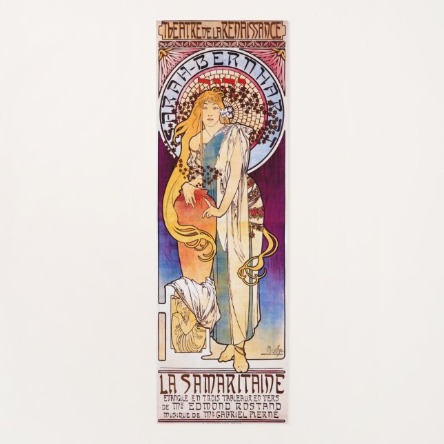 Alphonse Mucha Yogamatte (Vorderseite)