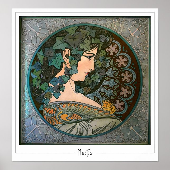 Alphonse Mucha Zedign Art Poster #370 (Vorne)