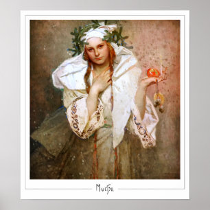 Alphonse Mucha Zedign Kunstposter #381 Poster