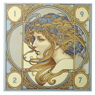 Alphonse Mucha Zodiac Deco Jugendstil Ceram Fliese
