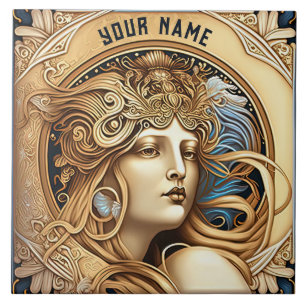 Alphonse Mucha Zodiac Deco Jugendstil Ceram Fliese