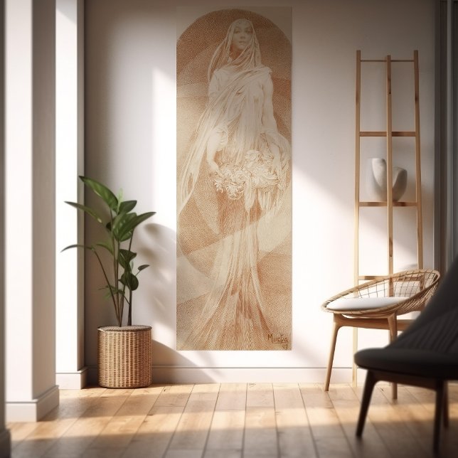 Alphonse Muchas "Evocation" Sketch 1897 Poster (Von Creator hochgeladen)