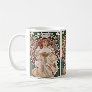 Alphonse Muchas F. Champenois Imprimeur-Editeur Tasse