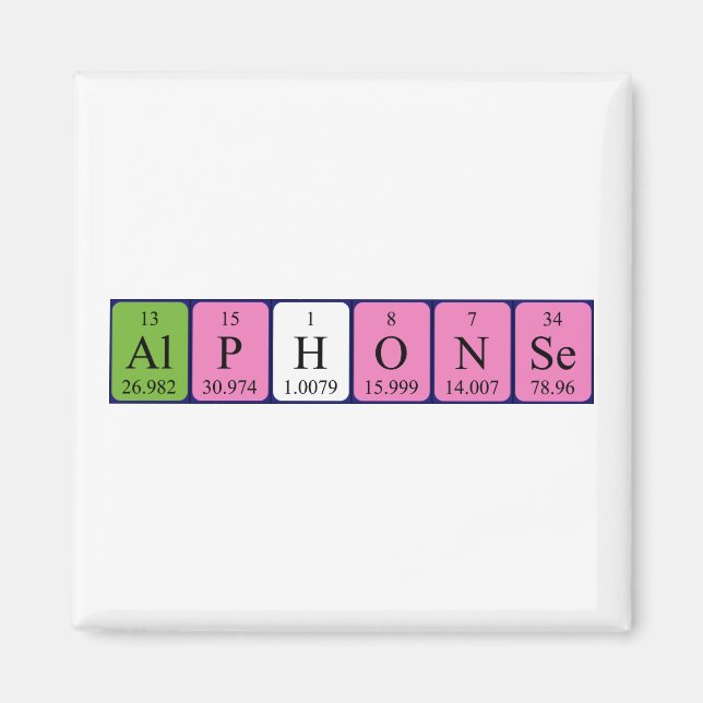 Alphonse Periodenmagnet Magnet (Vorne)