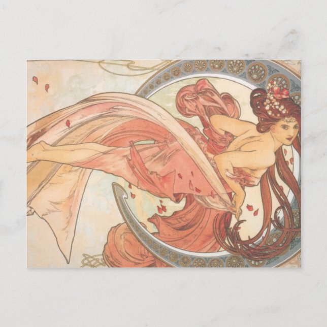 Alphonse, von Mucha Postkarte (Vorderseite)