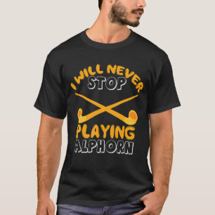 Alphorn aus Alpen Musikinstrument in Swit spielen T-Shirt