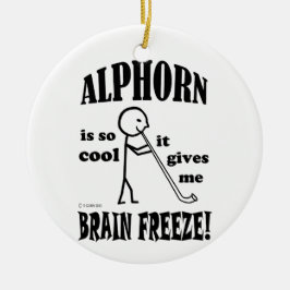 Alphorn, Brain Freeze Keramik Ornament