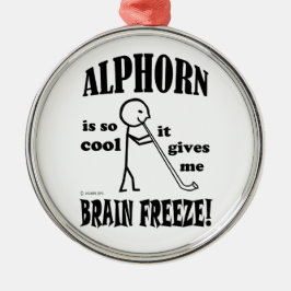 Alphorn, Brain Freeze Silbernes Ornament