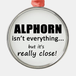 Alphorn ist nicht alles silbernes ornament