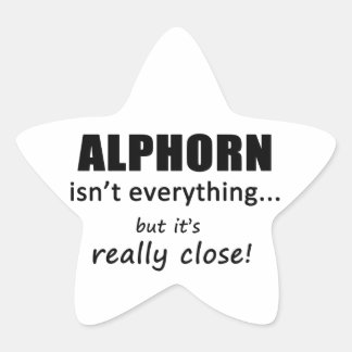 Alphorn ist nicht alles Stern-Aufkleber