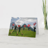 Alphorn-Jubiläumskarte