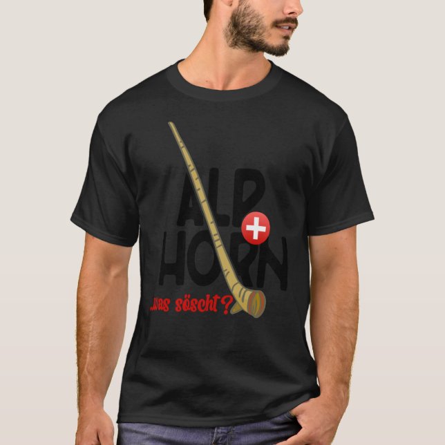 Alphorn Switzerland Was Socks Klassischer T - Shir T-Shirt (Vorderseite)