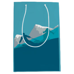 Alpin Skifahren Mittlere Geschenktüte