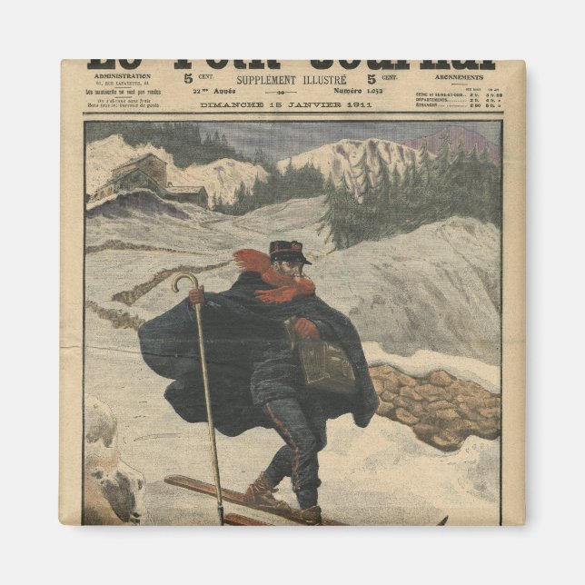 Alpinaufseher mit Ski Magnet (Vorne)