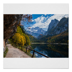 Alpinberg Gosauseen See Österreich Poster