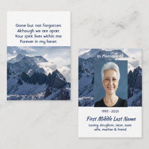 Alpine Berg Heimat Gedenk Taschen Andenken Visitenkarte