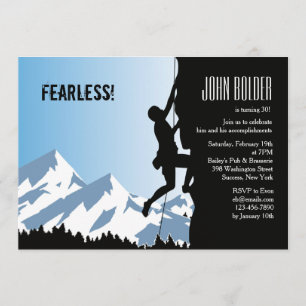 Alpine Bergsteiger-Einladung Einladung