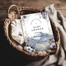 Alpine Bloom Serenity Baby Shower