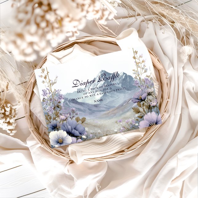 Alpine Bloom Serenity Windelverlosung  Begleitkarte (Von Creator hochgeladen)