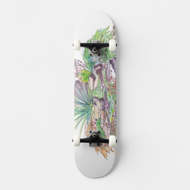 Alpine Garten-Landschaftsgestaltung Skateboard (Vorderseite)