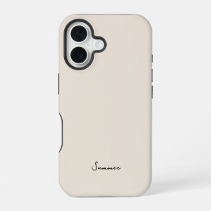 Alpine-Hafer-Beige-Ästhetik iPhone 16 Hülle