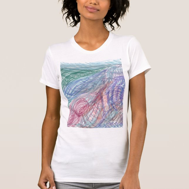Alpine Heights Abstract Doodle T-Shirt (Vorderseite)