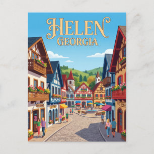 Alpine Helen Georgia Postkarte