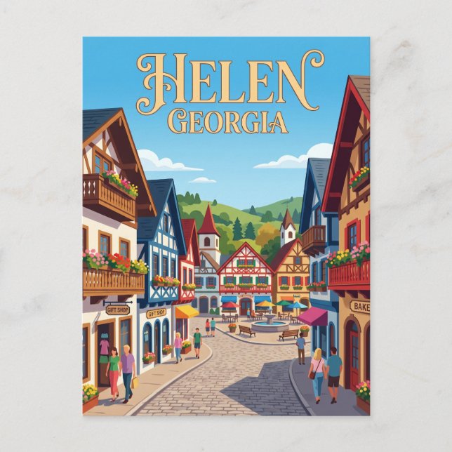 Alpine Helen Georgia Postkarte (Vorderseite)