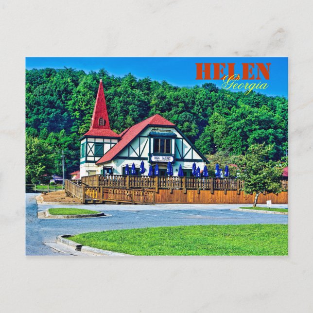 Alpine Helen, Georgia, USA. Postkarte (Vorderseite)