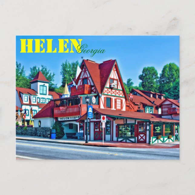 Alpine Helen, Georgia, USA. Postkarte (Vorderseite)