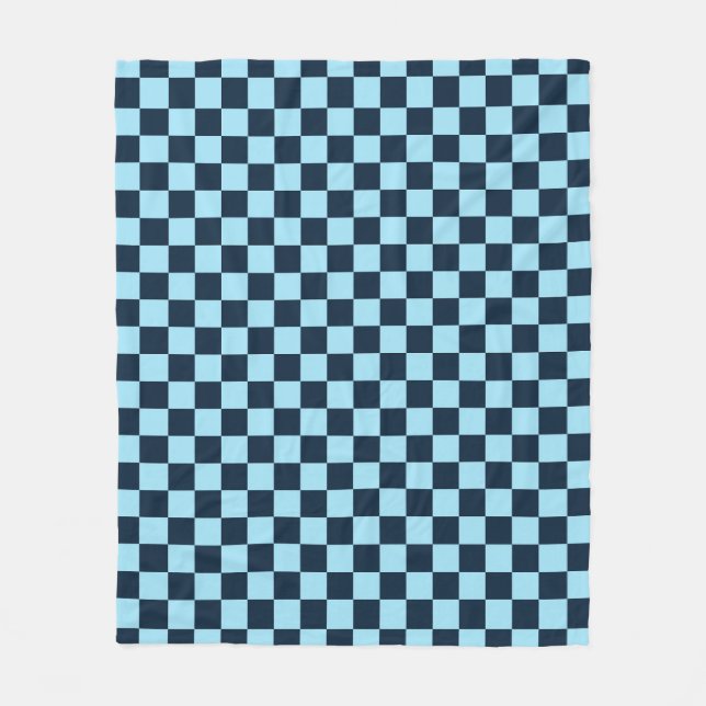 Alpine ice checkerboard pattern fleecedecke (Vorderseite)