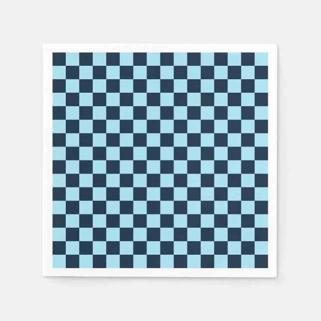 Alpine ice checkerboard pattern serviette (Vorderseite)