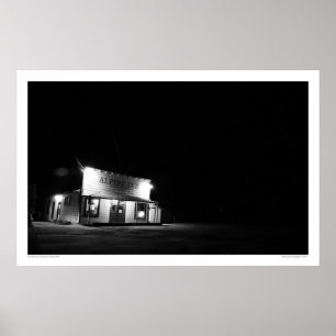 Alpine Inn (b&w) Poster