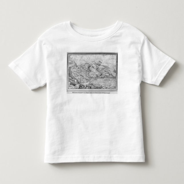 Alpine Landschaft, 1553 Kleinkind T-shirt (Vorderseite)