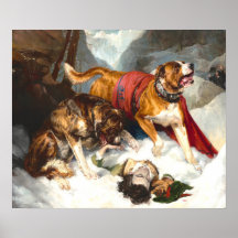 Alpine Mastiffs - Sir Edwin Landseer Kunst