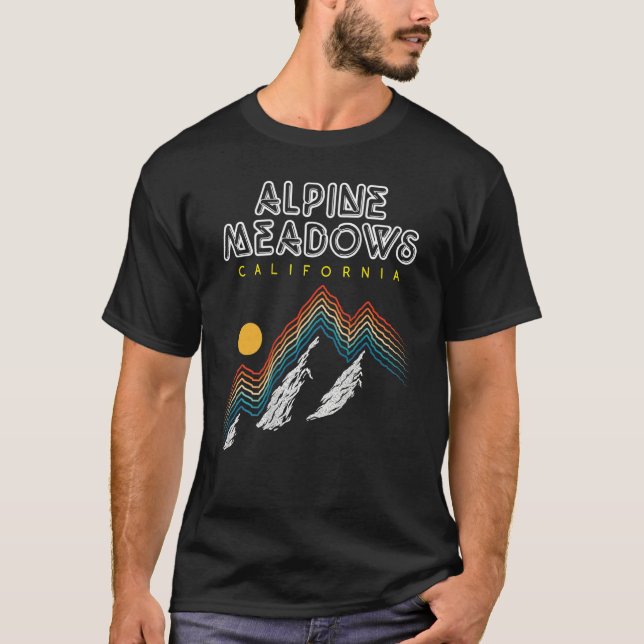 Alpine Meadows, California - USA Ski Resort - BACK T-Shirt (Vorderseite)