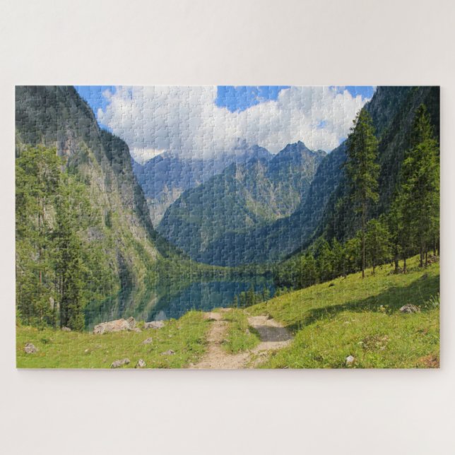 Alpine Mountain Pass Deutschland. Puzzle (Horizontal)