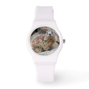 Alpine Murmeltier-Uhr Armbanduhr