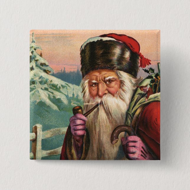 Alpine Santa Button (Vorderseite)