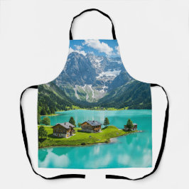 "Alpine Serenity Meets Kitchen Chic" Schürze
