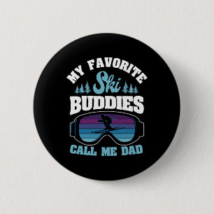 Alpine Skishang Skifahren Vater Skifahrer Snowboar Button