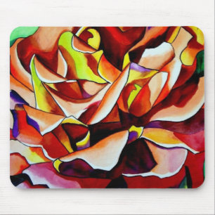 Alpine Sunset Rose Blume Mousepad