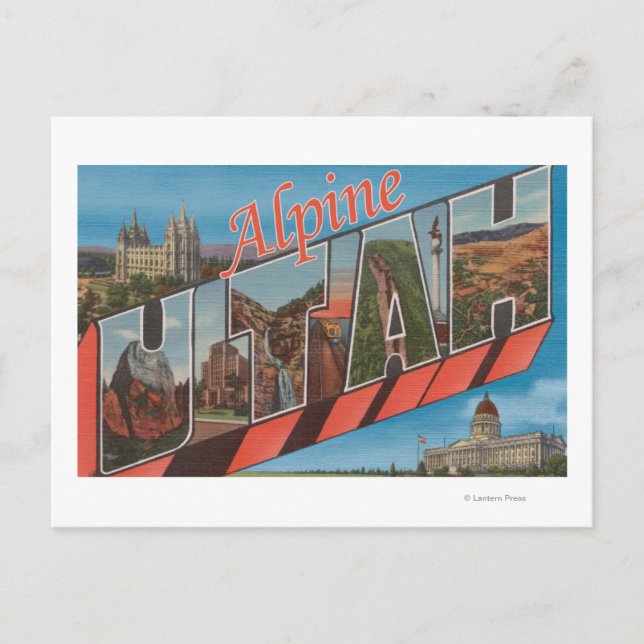 Alpine, utahLarge Letter ScenesAlpine, UT Postkarte (Vorderseite)