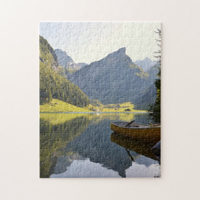 Alpiner Mountainsee in der Schweiz Puzzle (Vertikal)