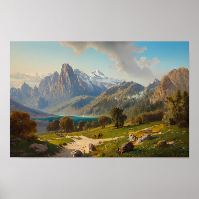 Alpiner See  Poster (Vorne)