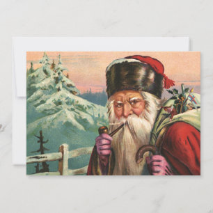 Alpiner Weihnachtsmann-Einladung Einladung