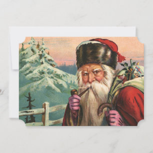 Alpiner Weihnachtsmann Feiertagskarte