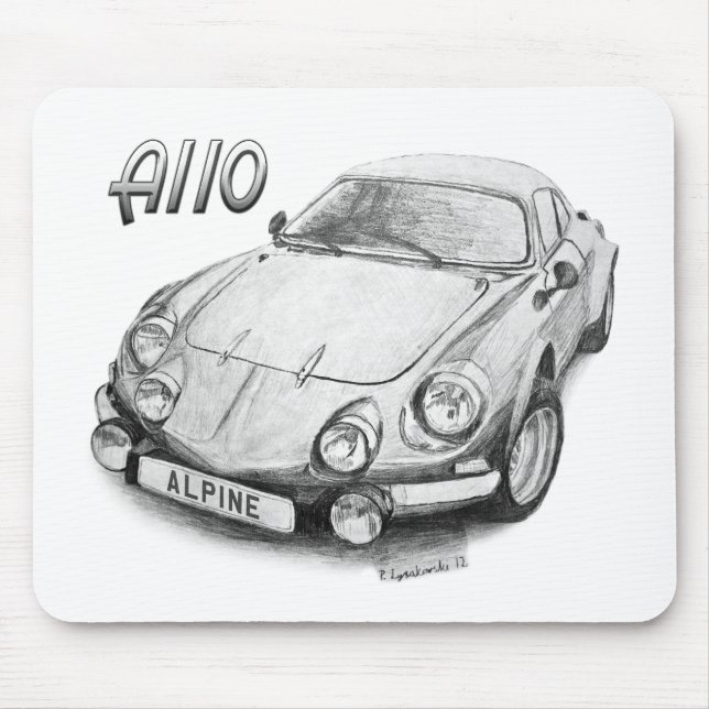 Alpines A110 Mousepad (Vorne)