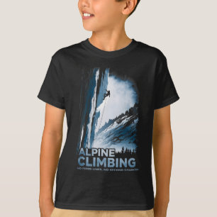 Alpines Klettern Keine Fixen Linien Keine Zweiten T-Shirt