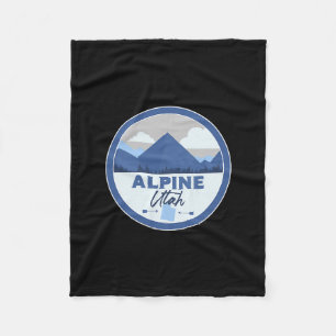 Alpines Utah Ut Berge Abzeichen Wander Souvenir Fleecedecke
